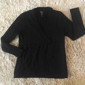 Style & Co Black Sweater Sz L